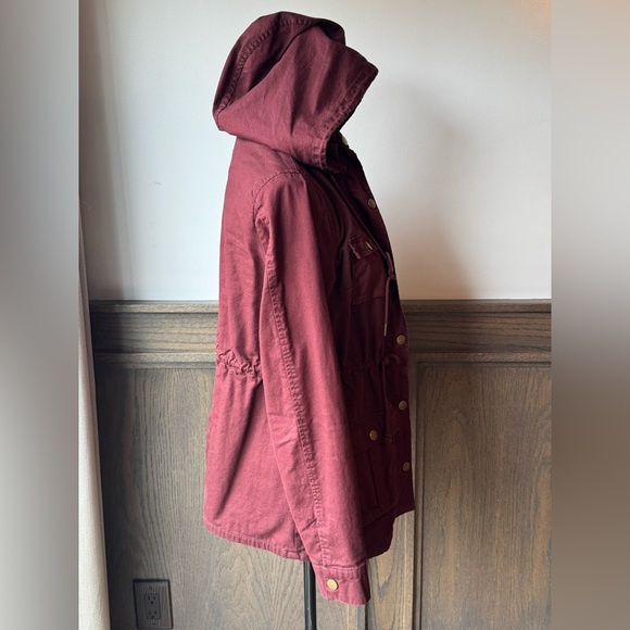 41 Hawthorn Maroon Utility Jacket with Hood Euc M - Picture 5 of 7